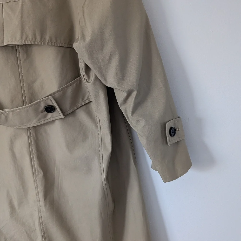 J. Crew Relaxed Oversized Tan Trench Coat - Picture 11 of 13